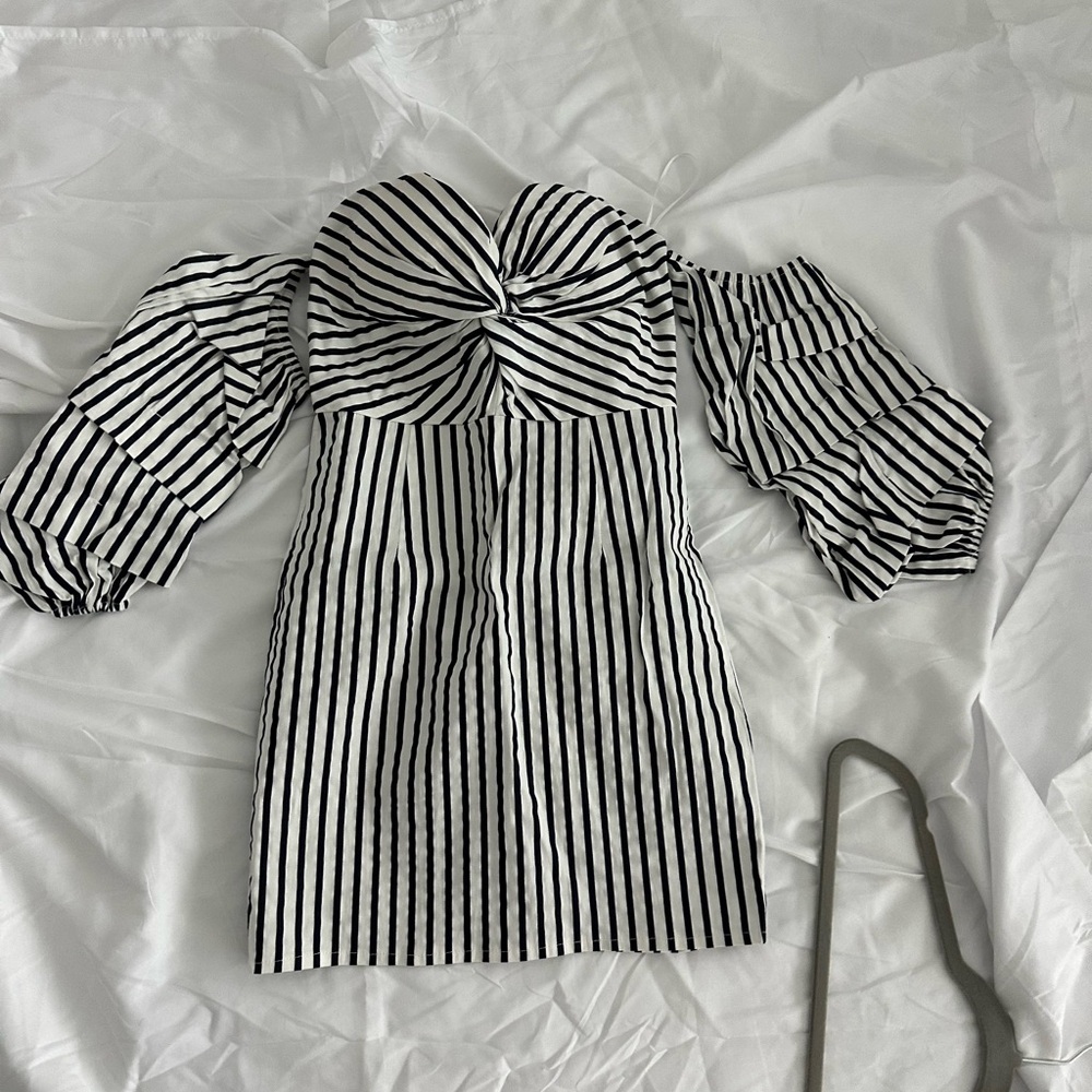 Striped Off-Shoulder Women's Top